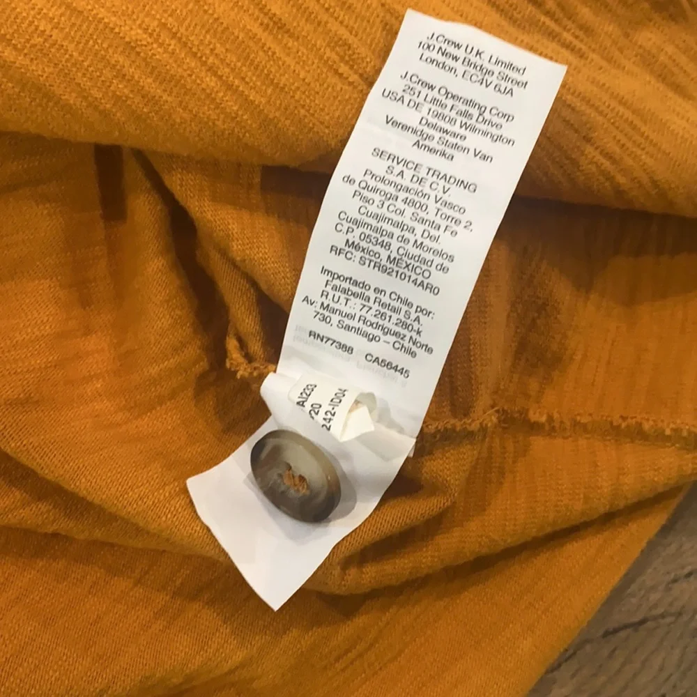 Madewell || ‘Raw Edge Henley Tee’ Burnished Caramel - Picture 6 of 9